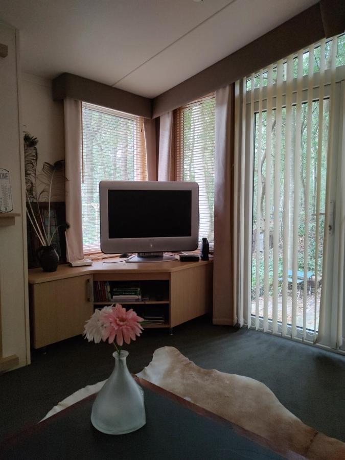 Chalet Met Veranda Aan Bosrand Vledder ภายนอก รูปภาพ