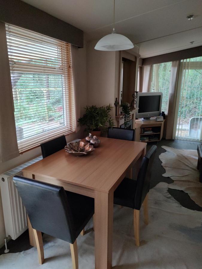 Chalet Met Veranda Aan Bosrand Vledder ภายนอก รูปภาพ